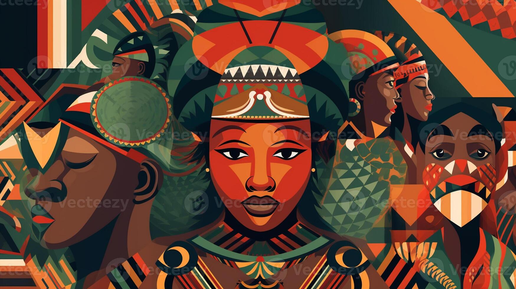 The vision of a united and prosperous Africa, showcases its potential for innovation, development, and self - determination. africa day concept artwork photo