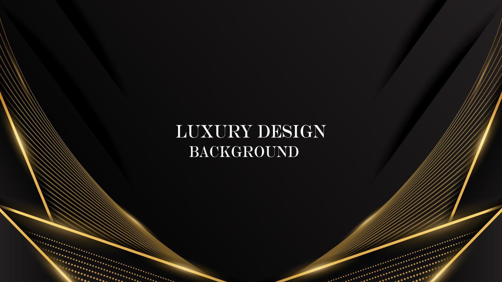 abstract luxury elegant black with shiny gold line background vector. luxury elegant theme design vector