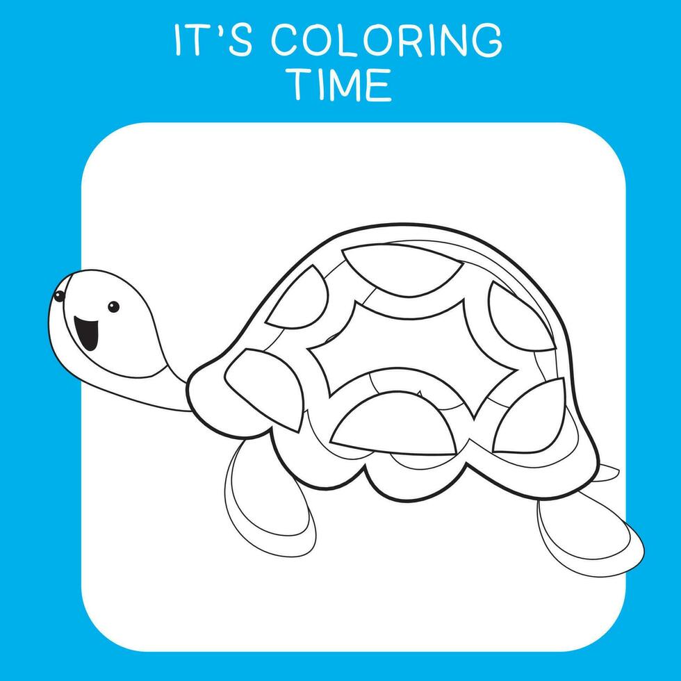 Educational printable coloring worksheet. Coloring activity for children. Vector file.