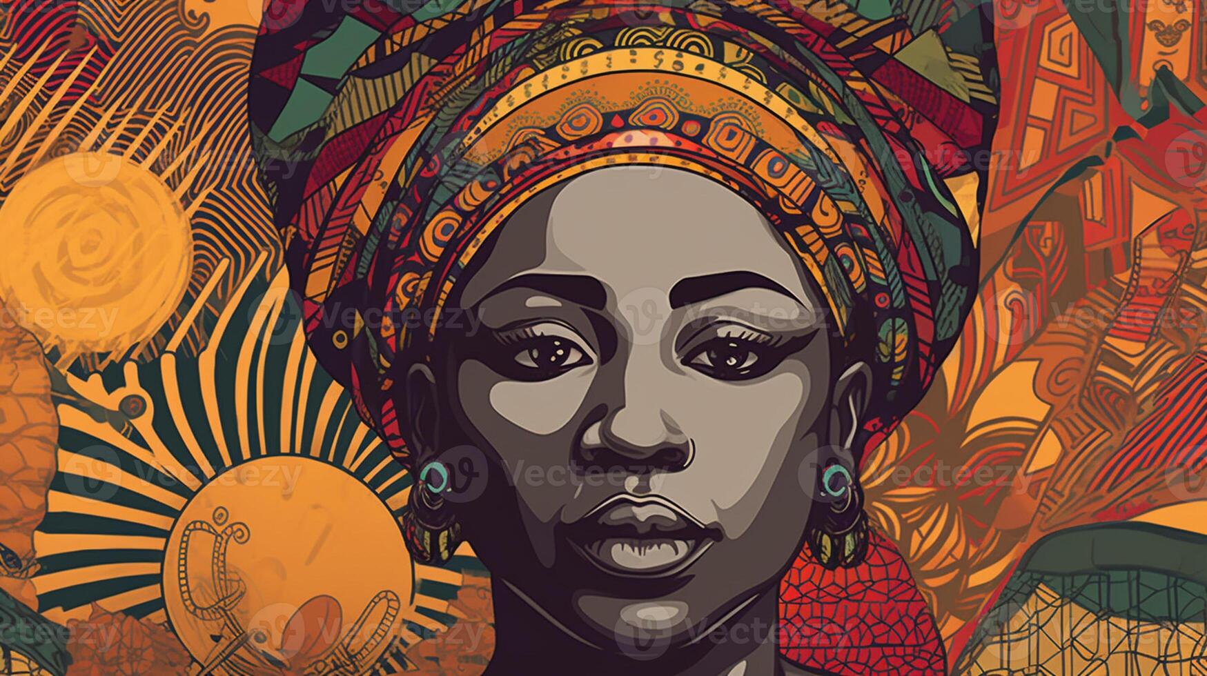 The vision of a united and prosperous Africa, showcases its potential for innovation, development, and self - determination. africa day concept artwork photo