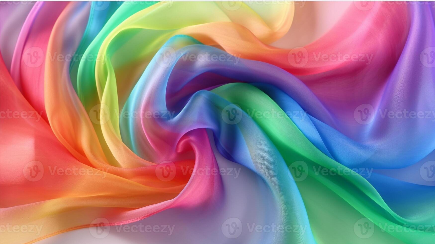 Rainbow colors soft luxury fabric cloth, artwork photo