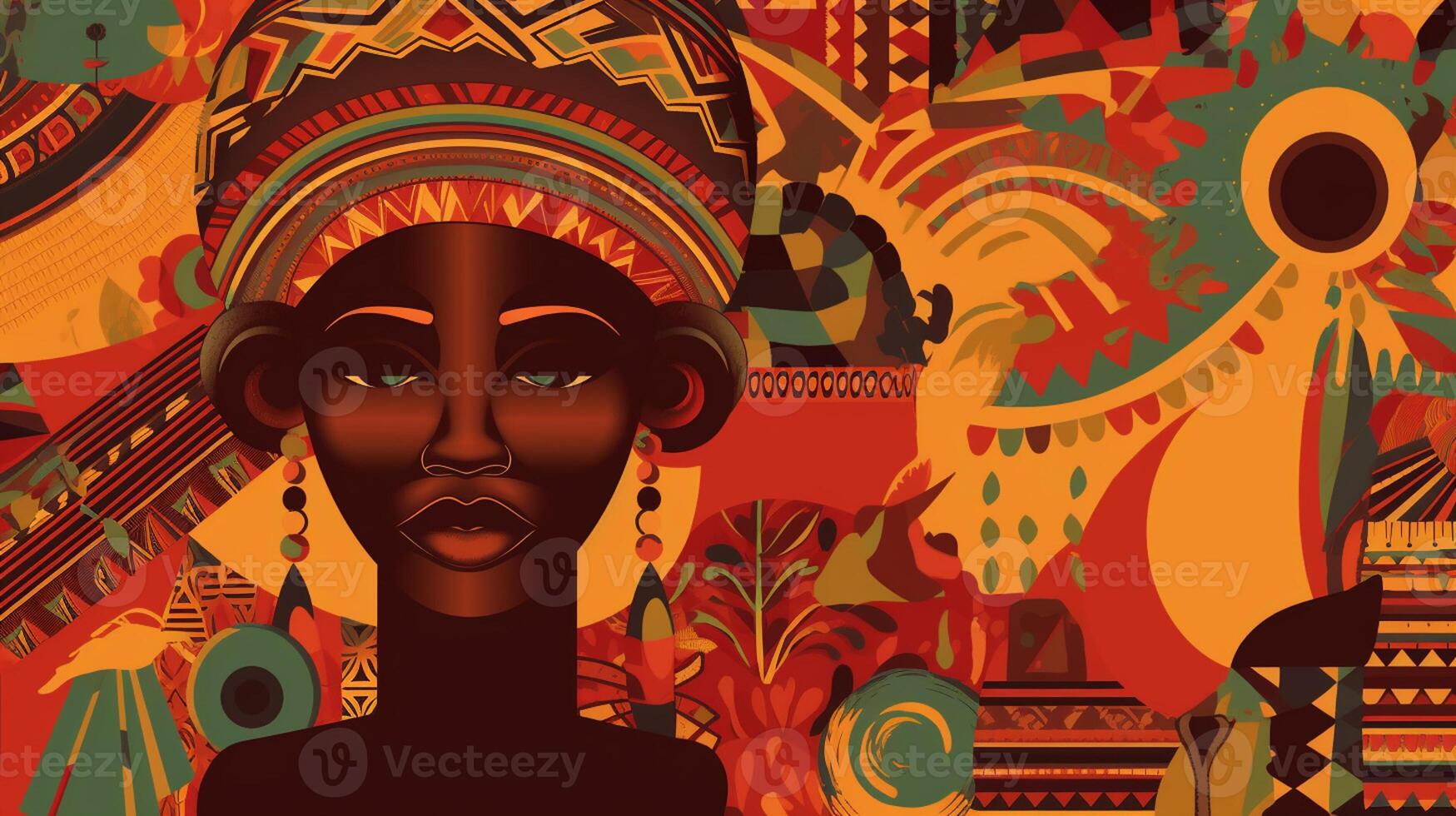 The vision of a united and prosperous Africa, showcases its potential for innovation, development, and self - determination. africa day concept artwork photo