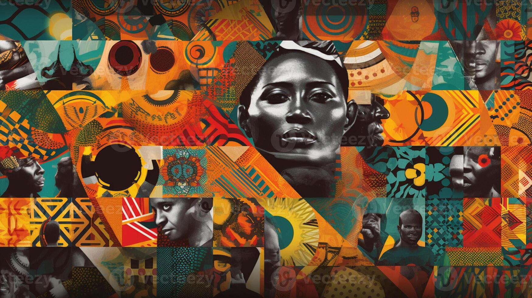 The vision of a united and prosperous Africa, showcases its potential for innovation, development, and self - determination. africa day concept artwork photo