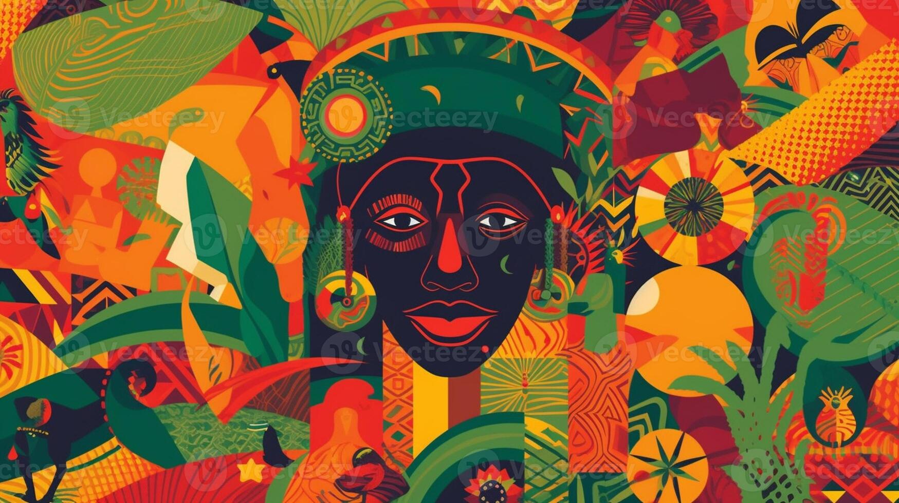 The vision of a united and prosperous Africa, showcases its potential for innovation, development, and self - determination. africa day concept artwork photo