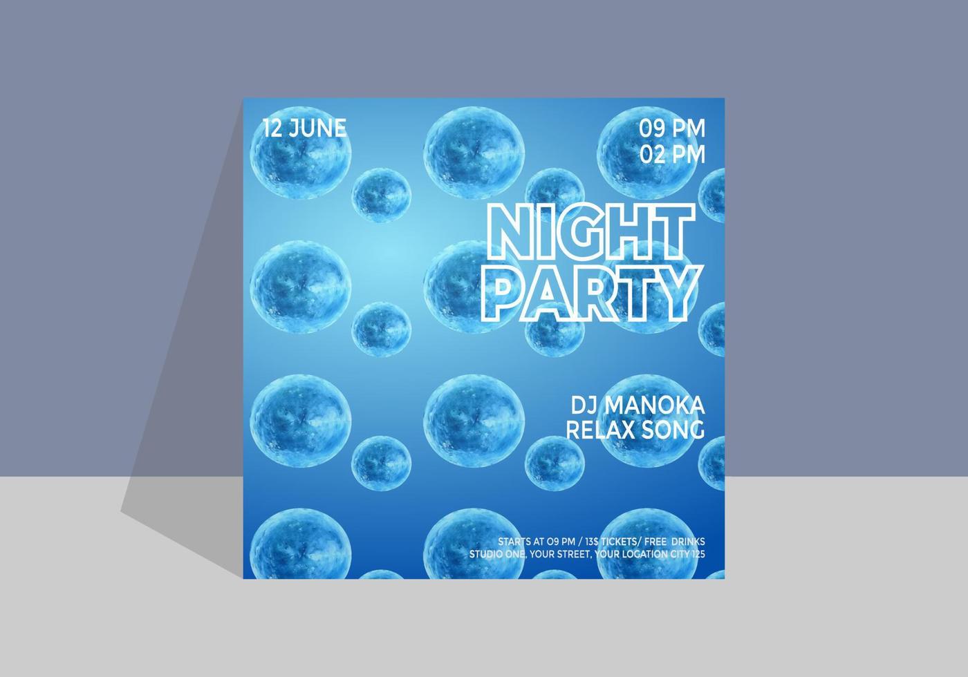 creative marketing agency corporate business square social media post banner vector
