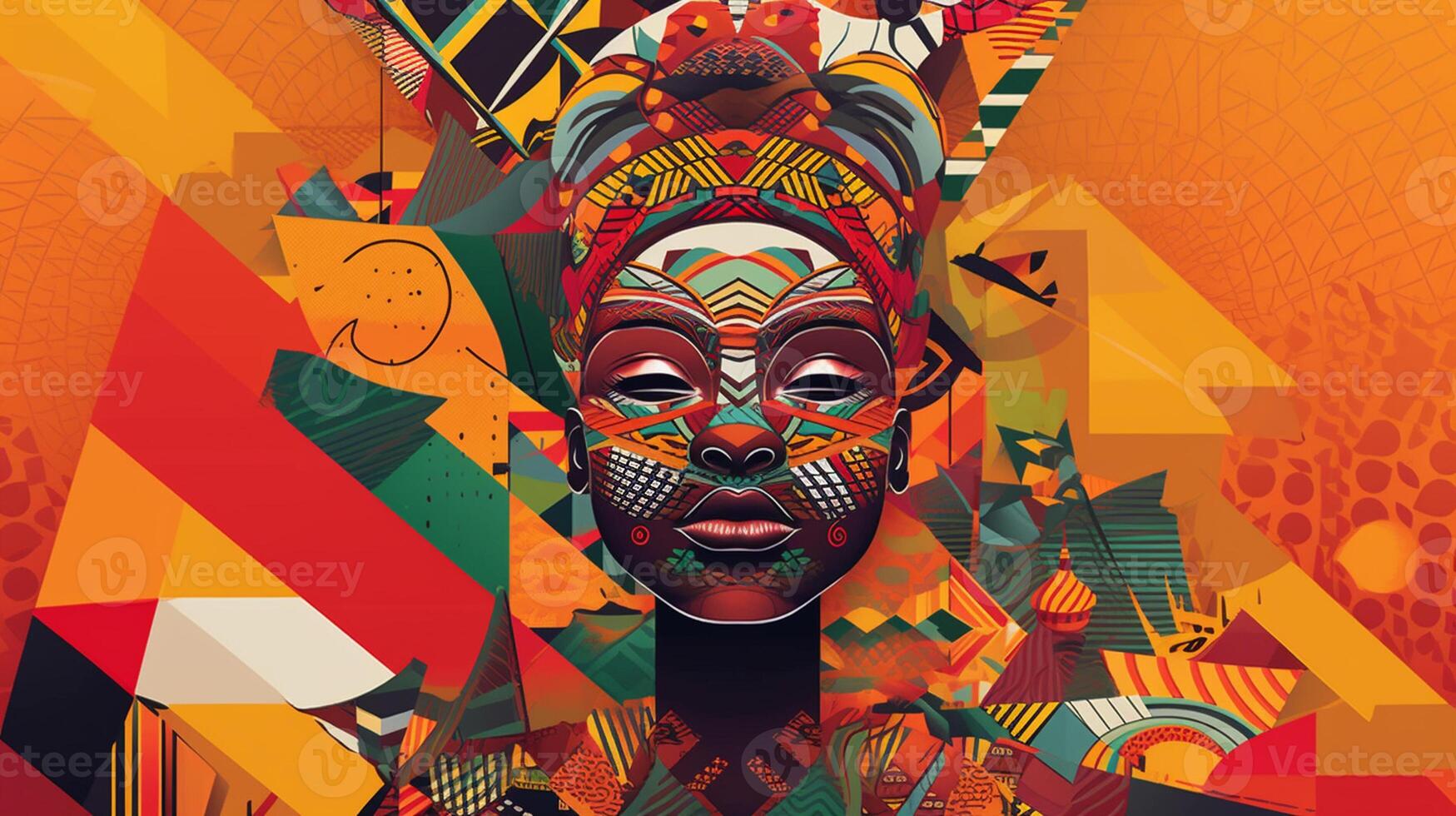 The vision of a united and prosperous Africa, showcases its potential for innovation, development, and self - determination. africa day concept artwork photo
