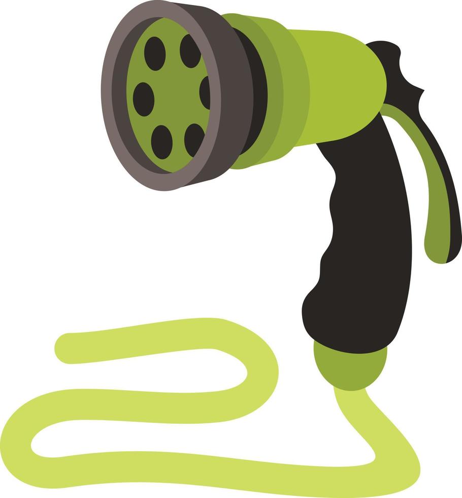 Vector Image Of A Garden Hose Used For Watering