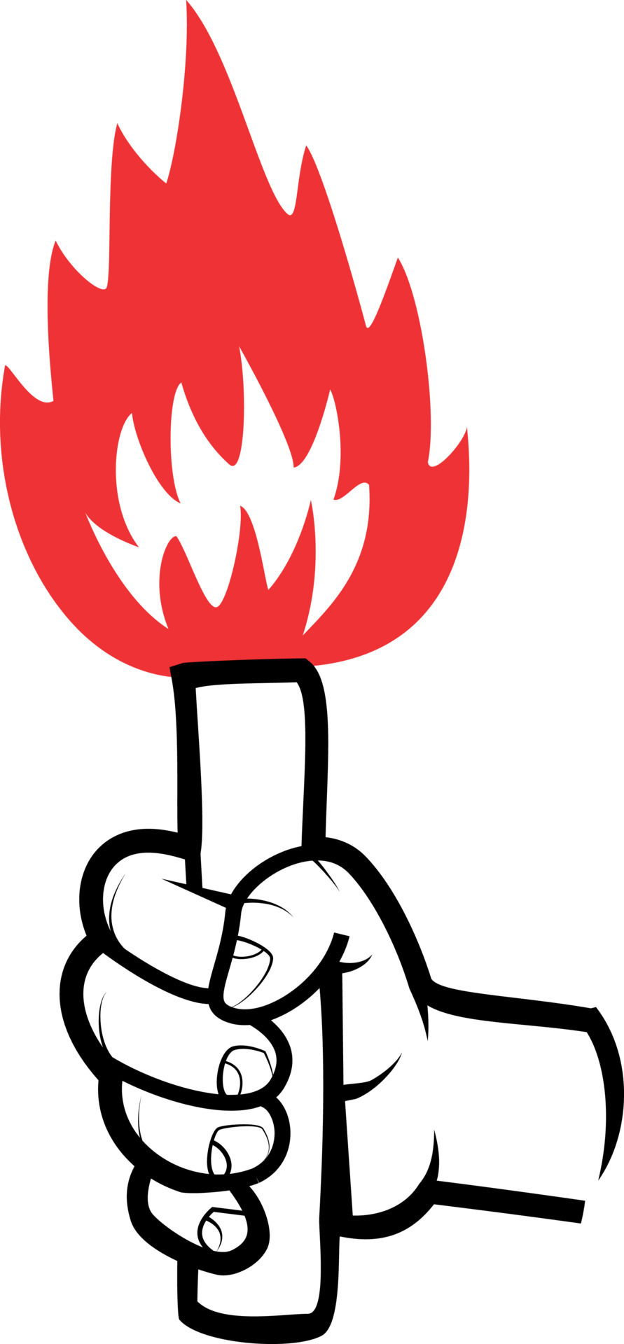 Vector Image Of A Hand Holding A Bengal Fire 22756226 Vector Art at ...