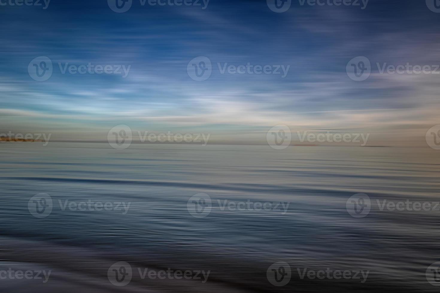 serene sea blue minimalism landscape photo
