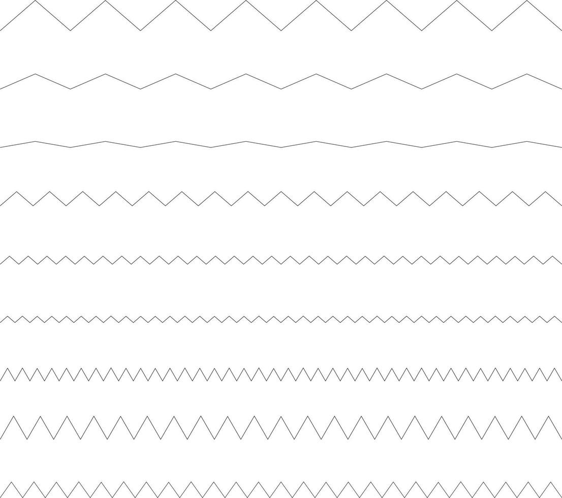 Vector Image Of Zigzag Lines