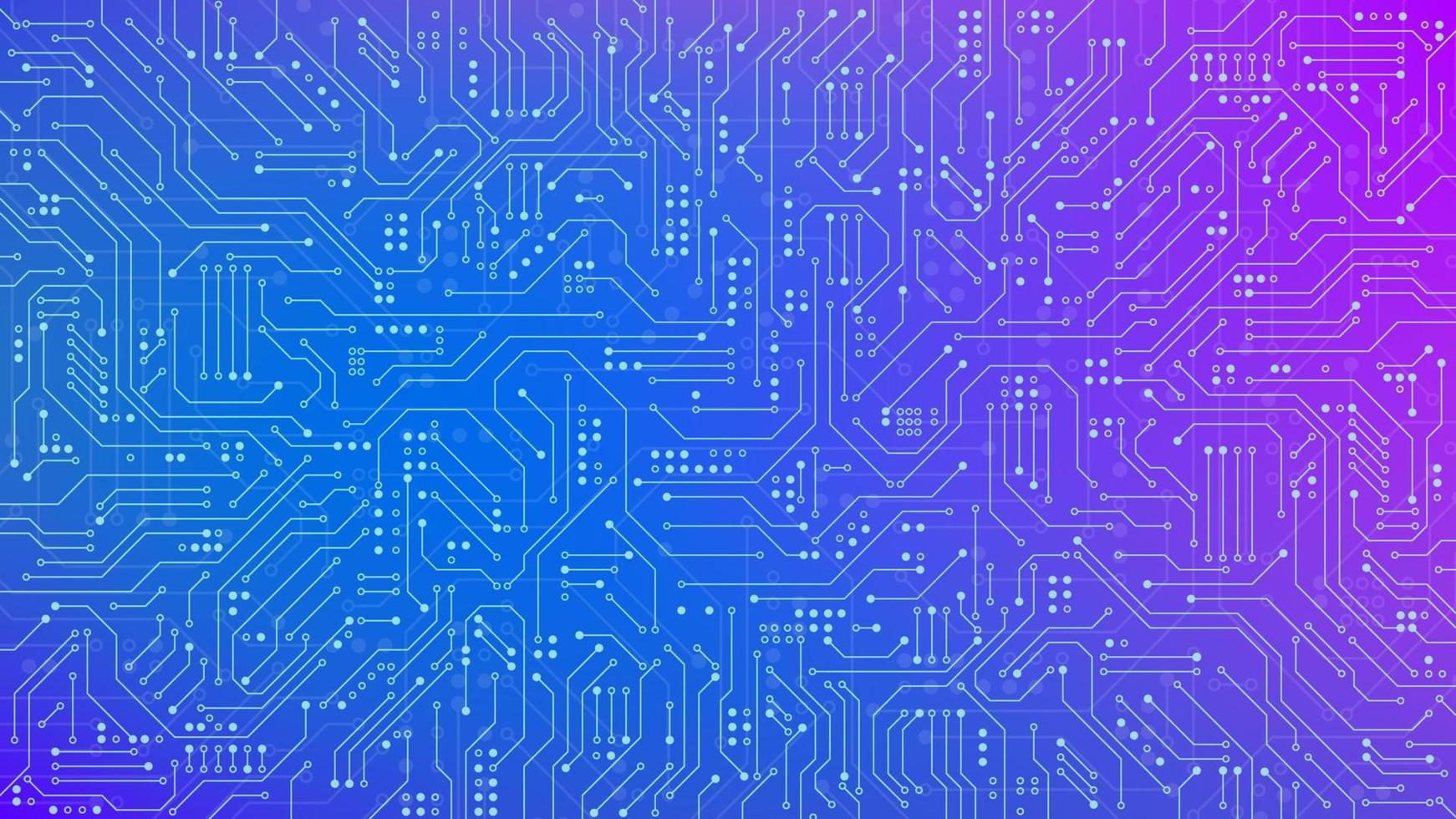 Color Circuit board texture for banner. Abstract technology background. Electronic motherboard connection and lines. Vector illustration