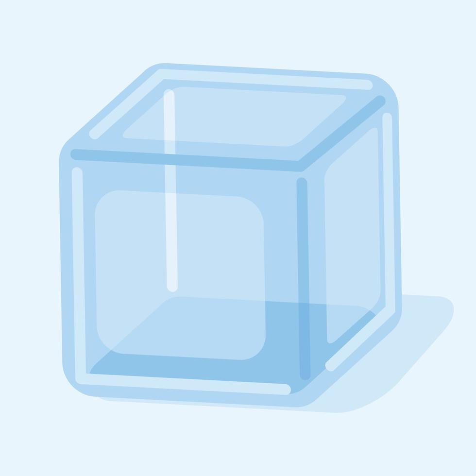 vector imagen de un hielo cubo