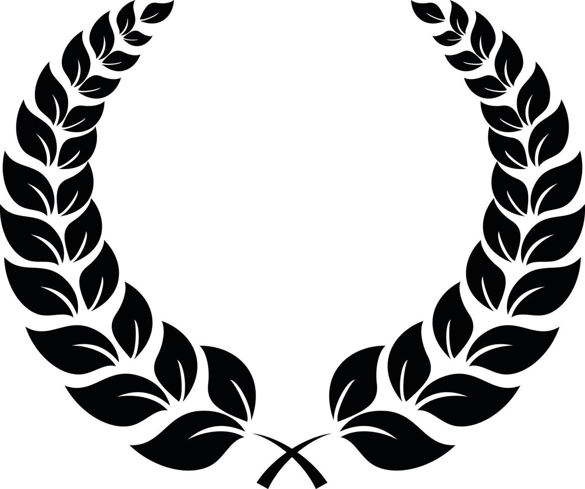 Silhouette Of A Wreath vector