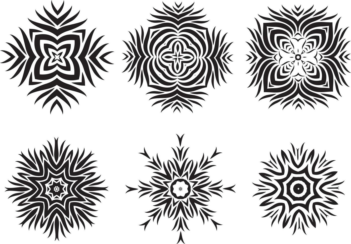 Decorative Rosette Elements In Vector Format