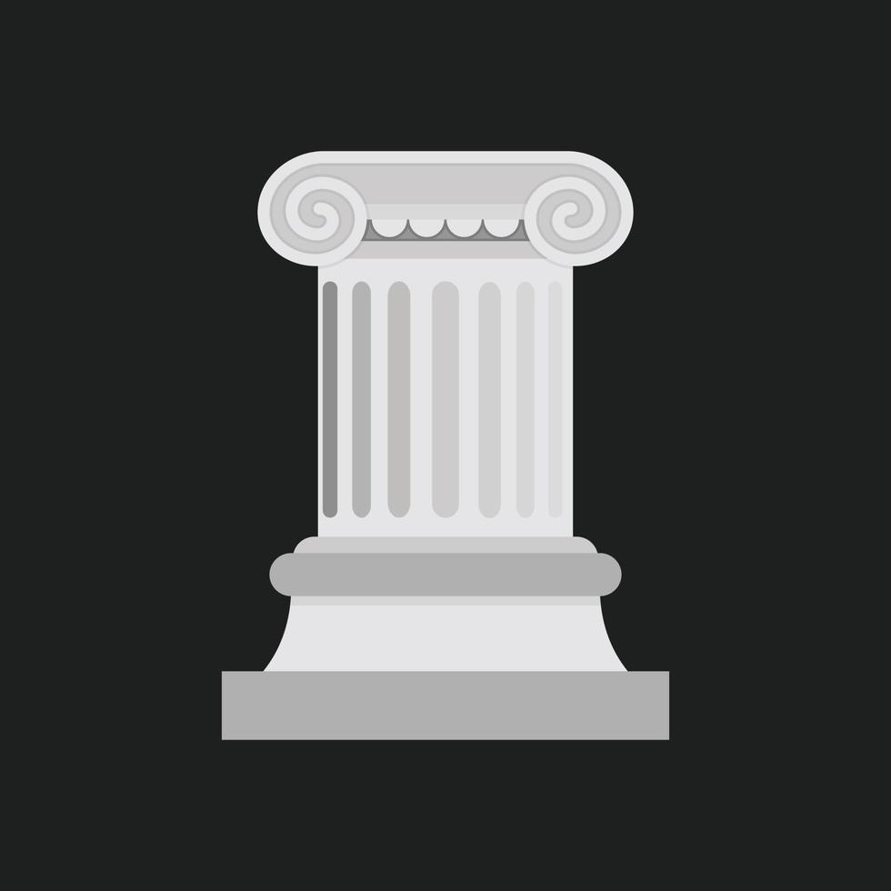 Vector Image Of An Ancient Stone Column