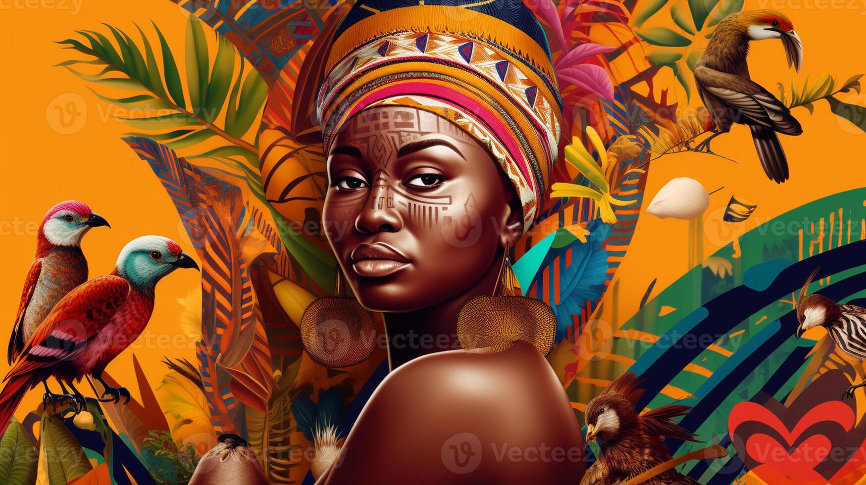 The vision of a united and prosperous Africa, showcases its potential for innovation, development, and self - determination. africa day concept artwork photo