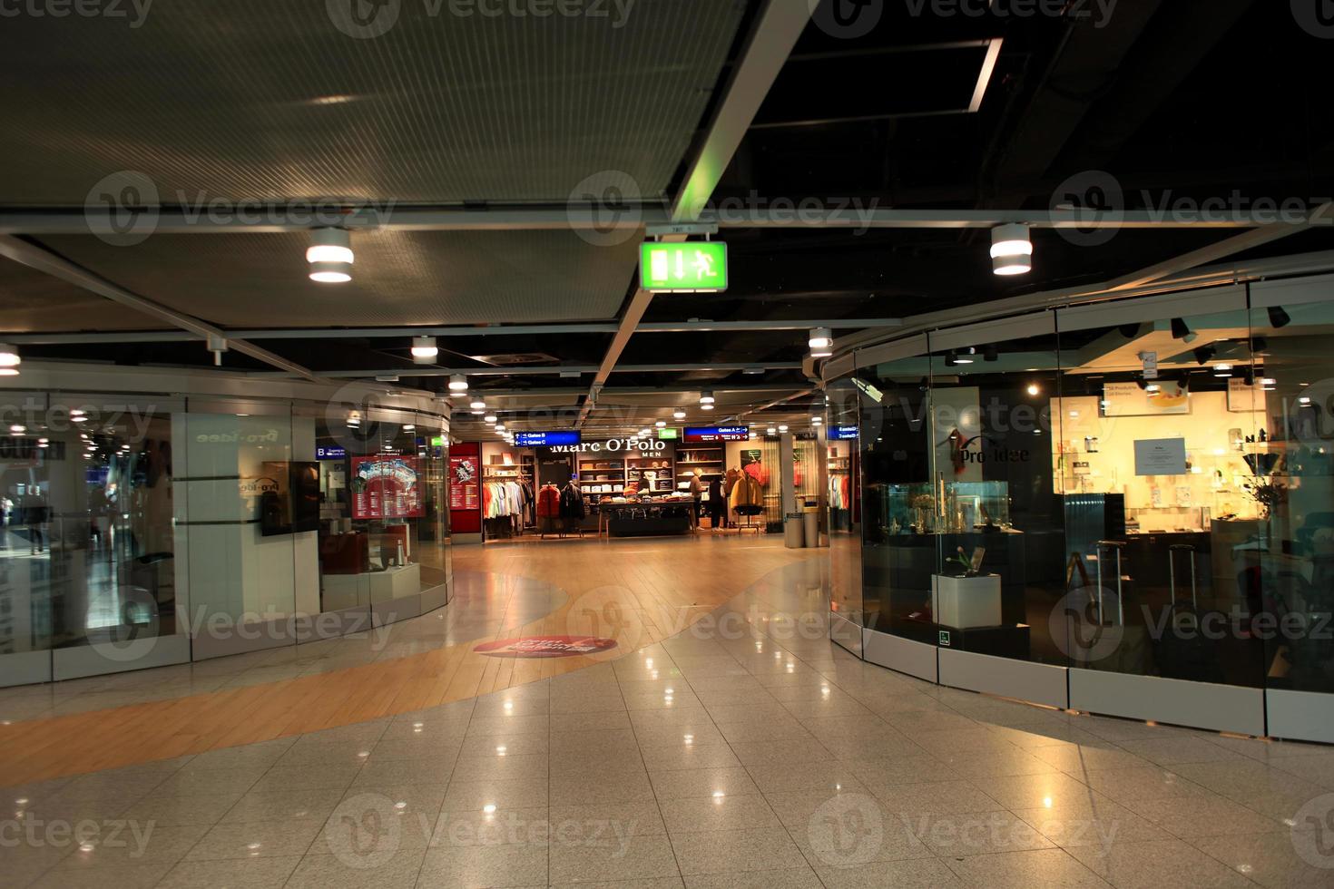 Dusseldorf, Germany, Wednesday 12 April 2023 International airport people walking and traveling in europe high quality background holidays prints photo