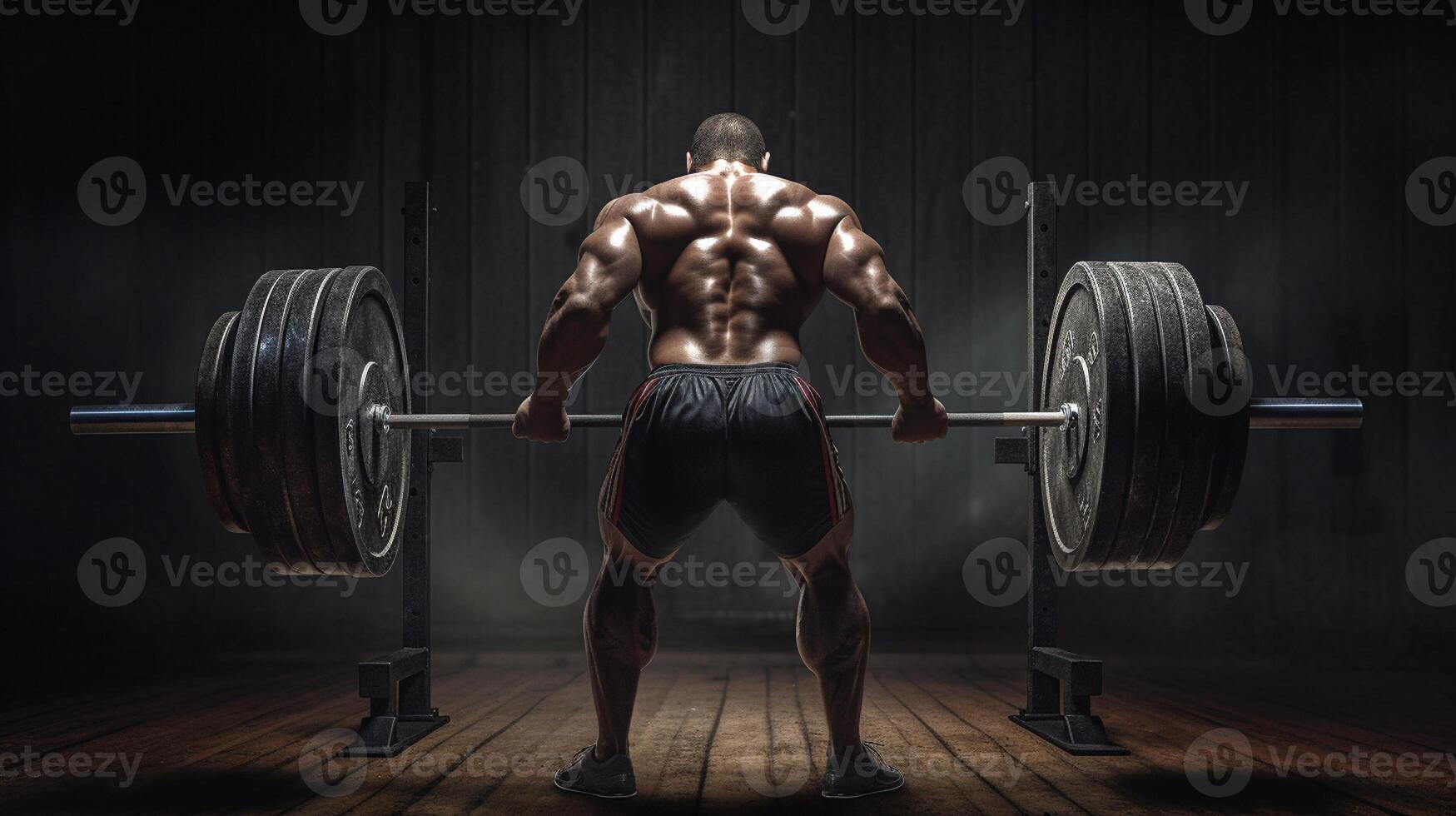 Handsome strong athletic men pumping up muscles workout bodybuilding concept background - muscular bodybuilder handsome men doing exercises in gym naked , artwork photo