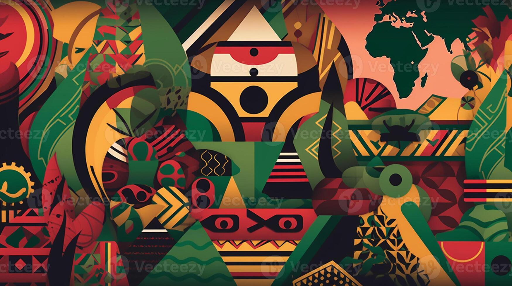 The vision of a united and prosperous Africa, showcases its potential for innovation, development, and self - determination. africa day concept artwork photo