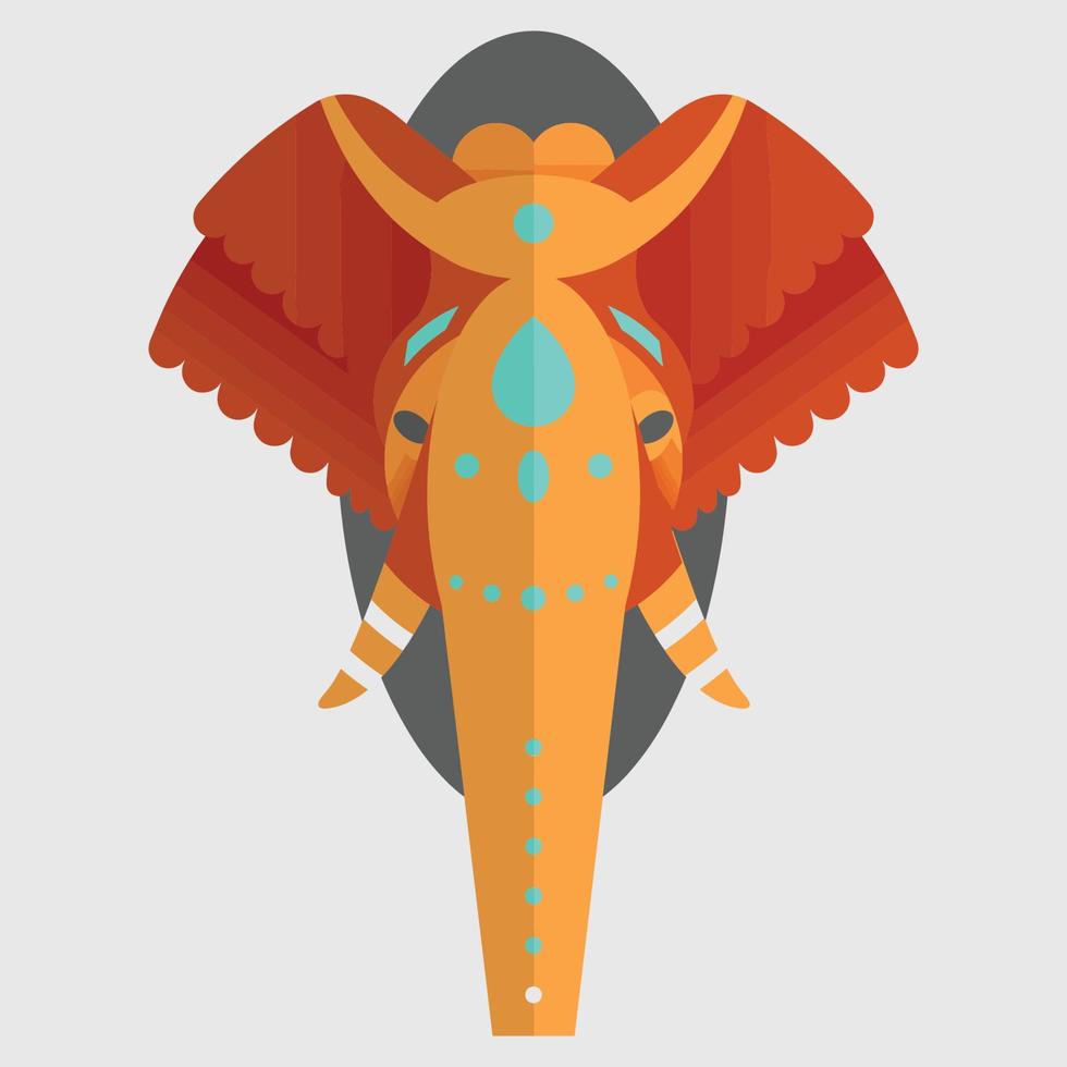 Vector Geomatical Elephant