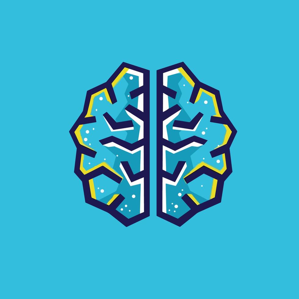 Tech Brain vector