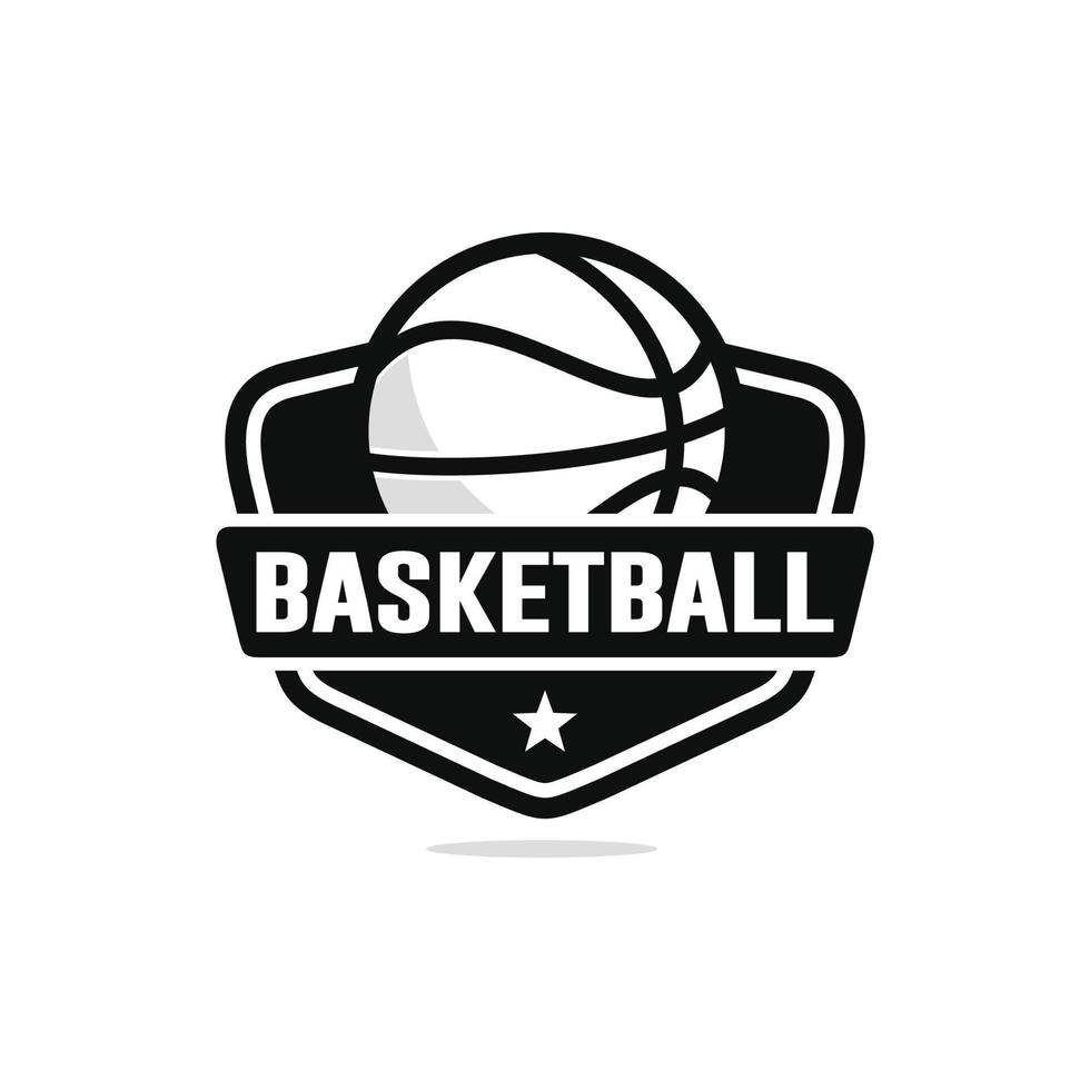 baloncesto logo diseño vector