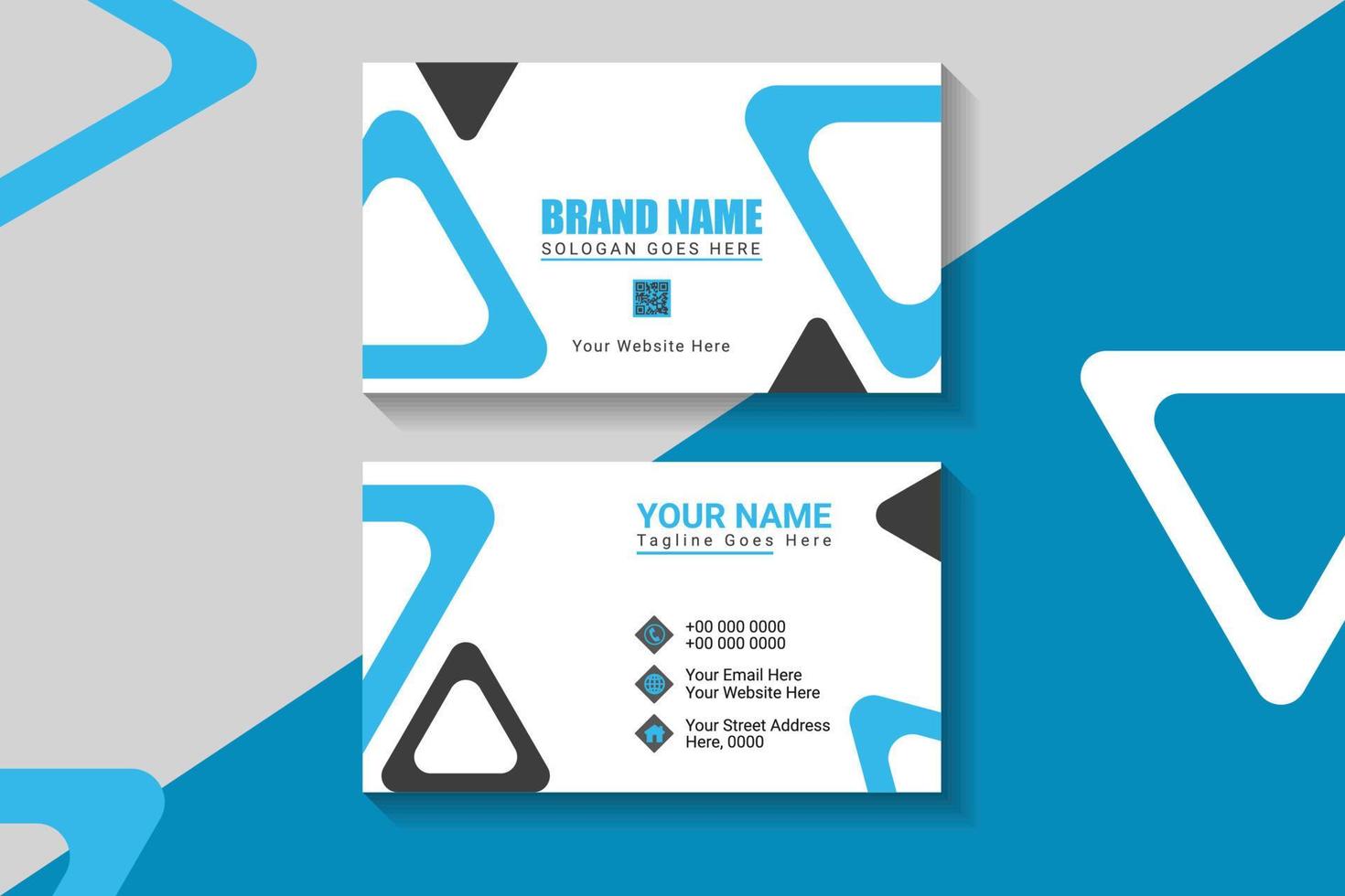 modern creative business card and name card, horizontal simple clean template vector design