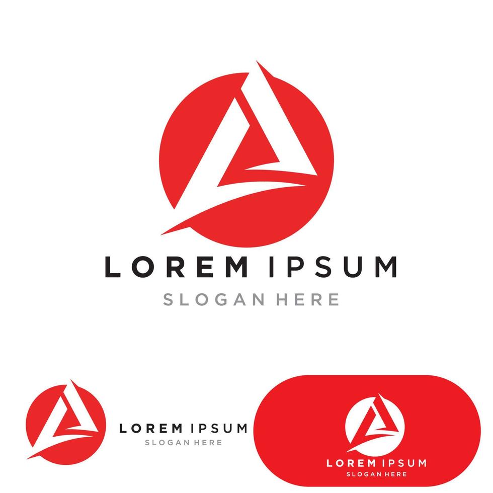A Letter Logo Template vector icon illustration design