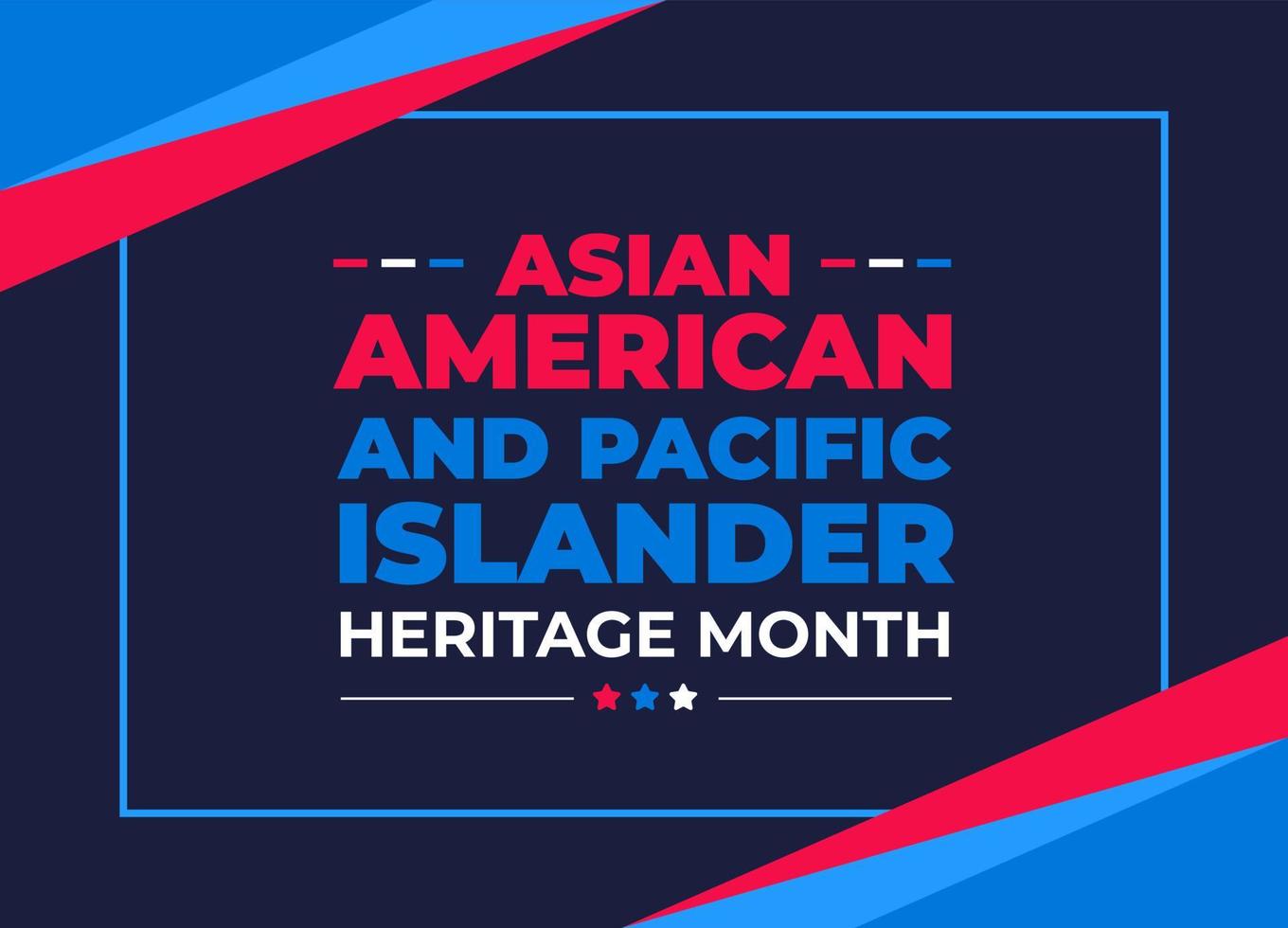 Asian American and Pacific Islander Heritage Month background or banner design template celebrate in may. vector