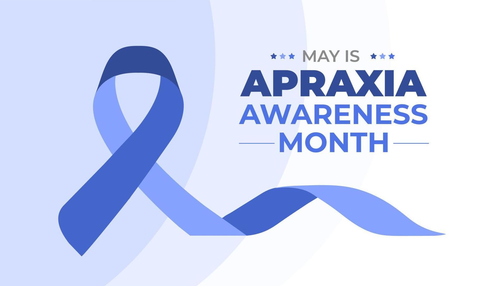 Apraxia Awareness Month background or banner design template celebrate in may vector