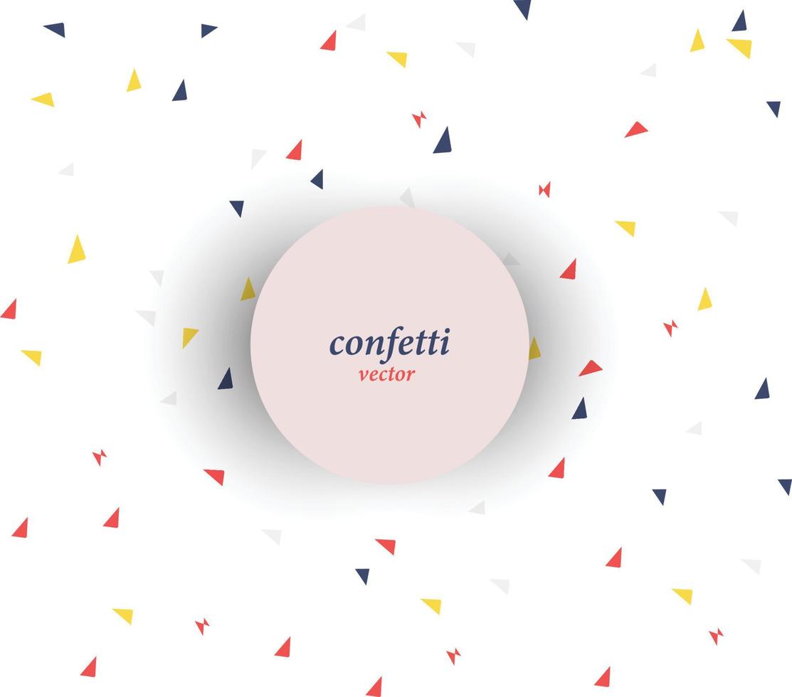 colorful confetti for yours vector