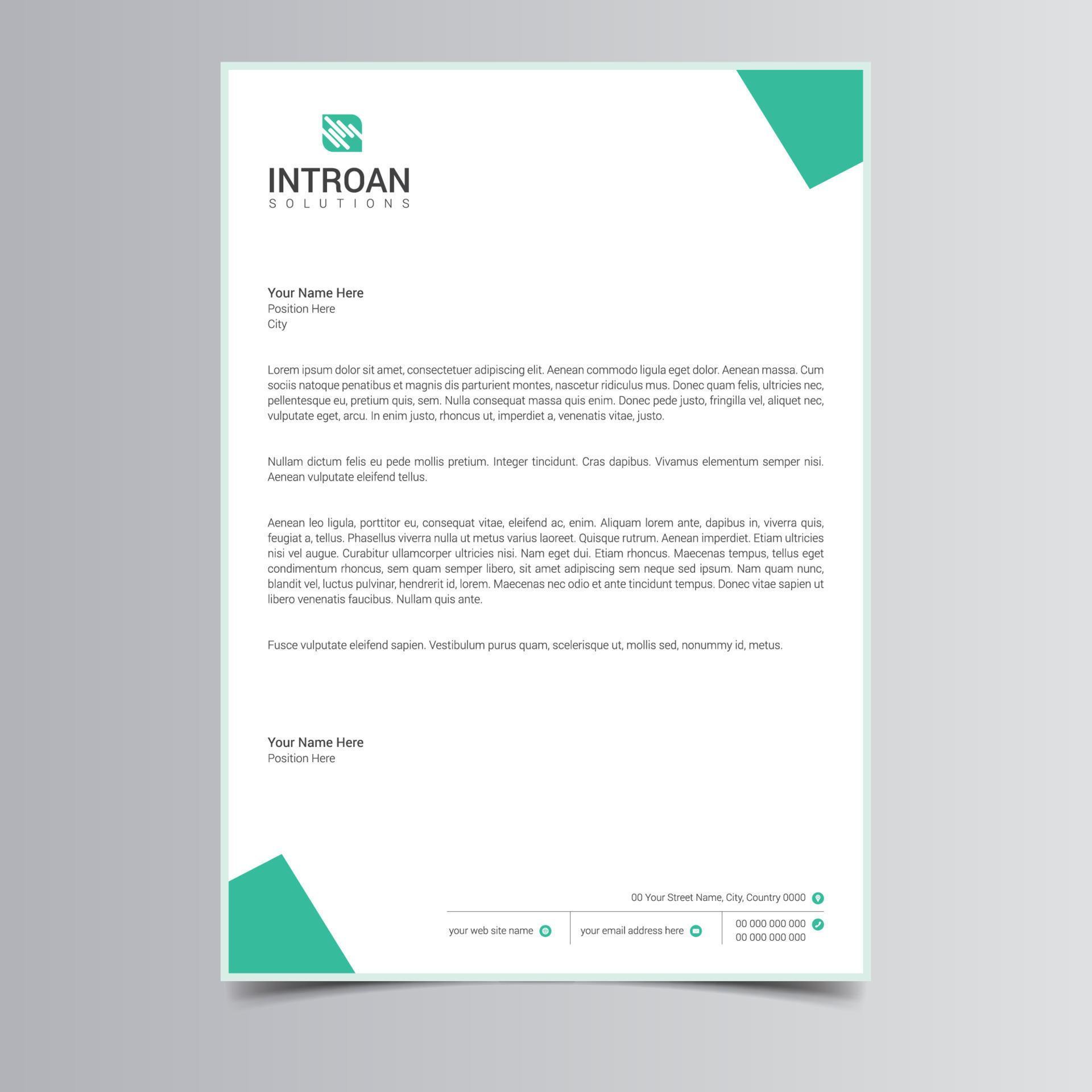 Corporate Letterhead Template Free Download 22758443 Vector Art at Corporate Letterhead Template Free Download 22758443 Vector Art at