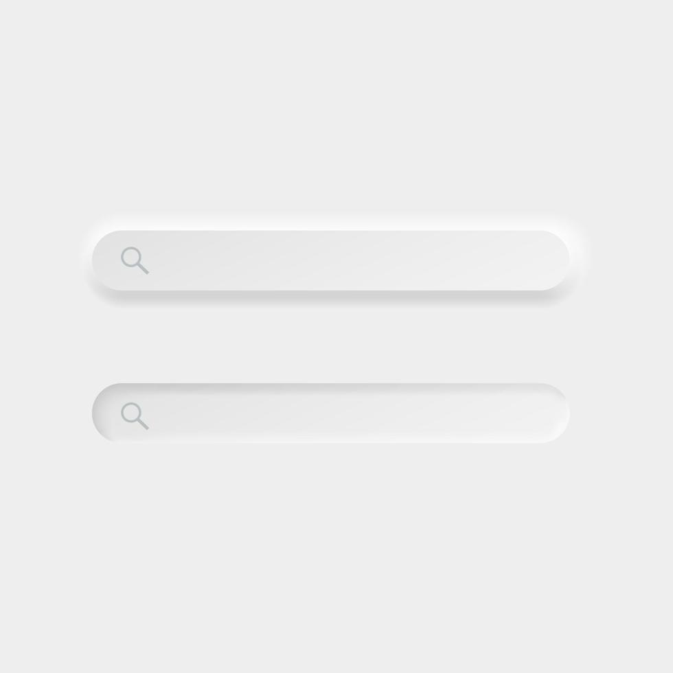 neumorphism style. UI.UX user interface button. Vector illustration.