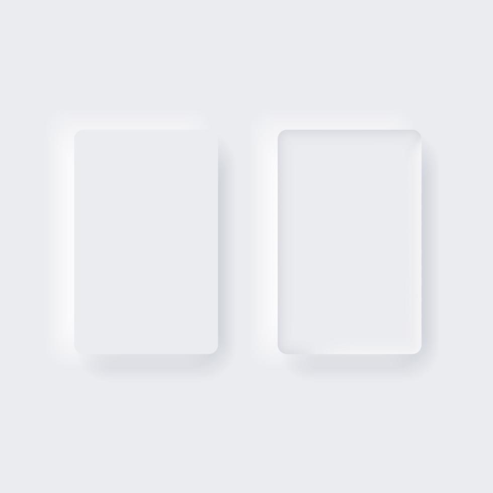 neumorphism style. UI.UX user interface button. Vector illustration.