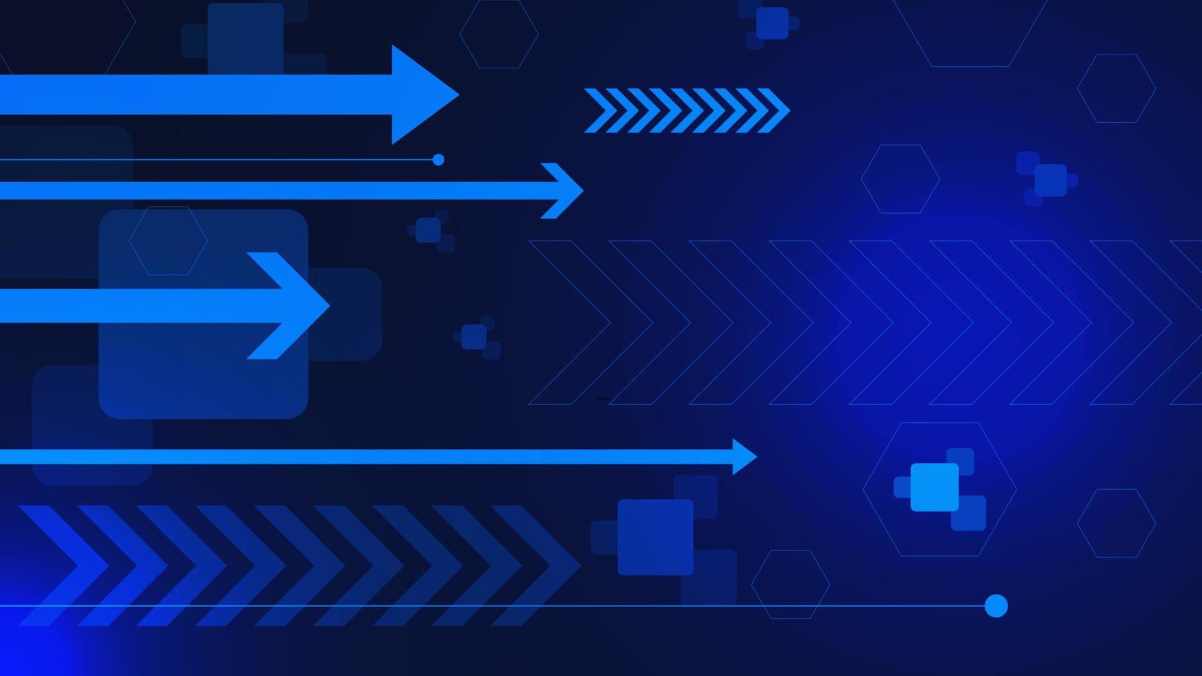 resumen flecha para rápido comunicación tecnología concepto en azul tecnología antecedentes diseño. vector ilustración.