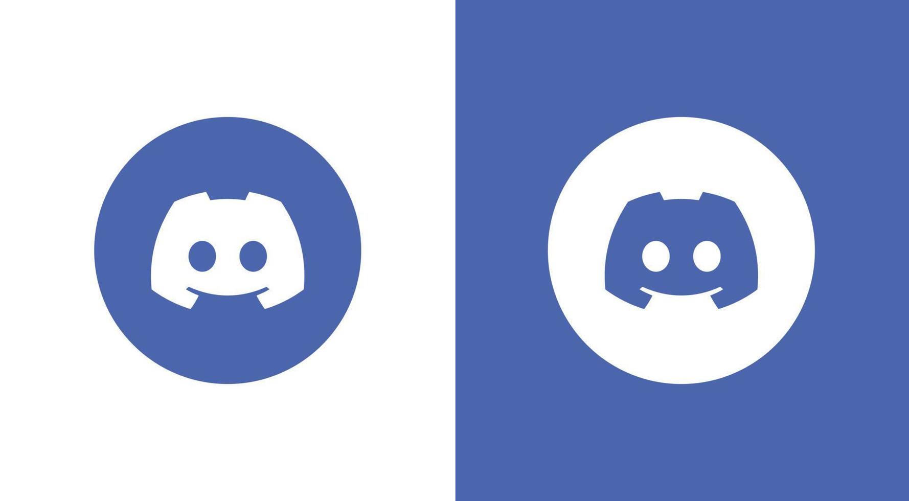 Discord social media logo icon vector
