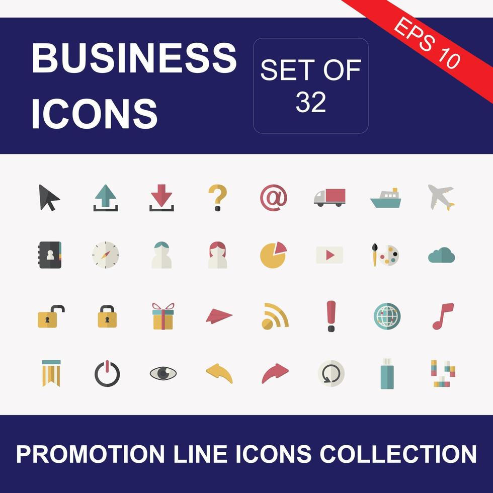 Set of 32 modern thin line icons. Outline isolated signs for mobile and web. High quality pictograms. Linear icons set of business, medical, UI and UX, media, money, travel, etc. vector