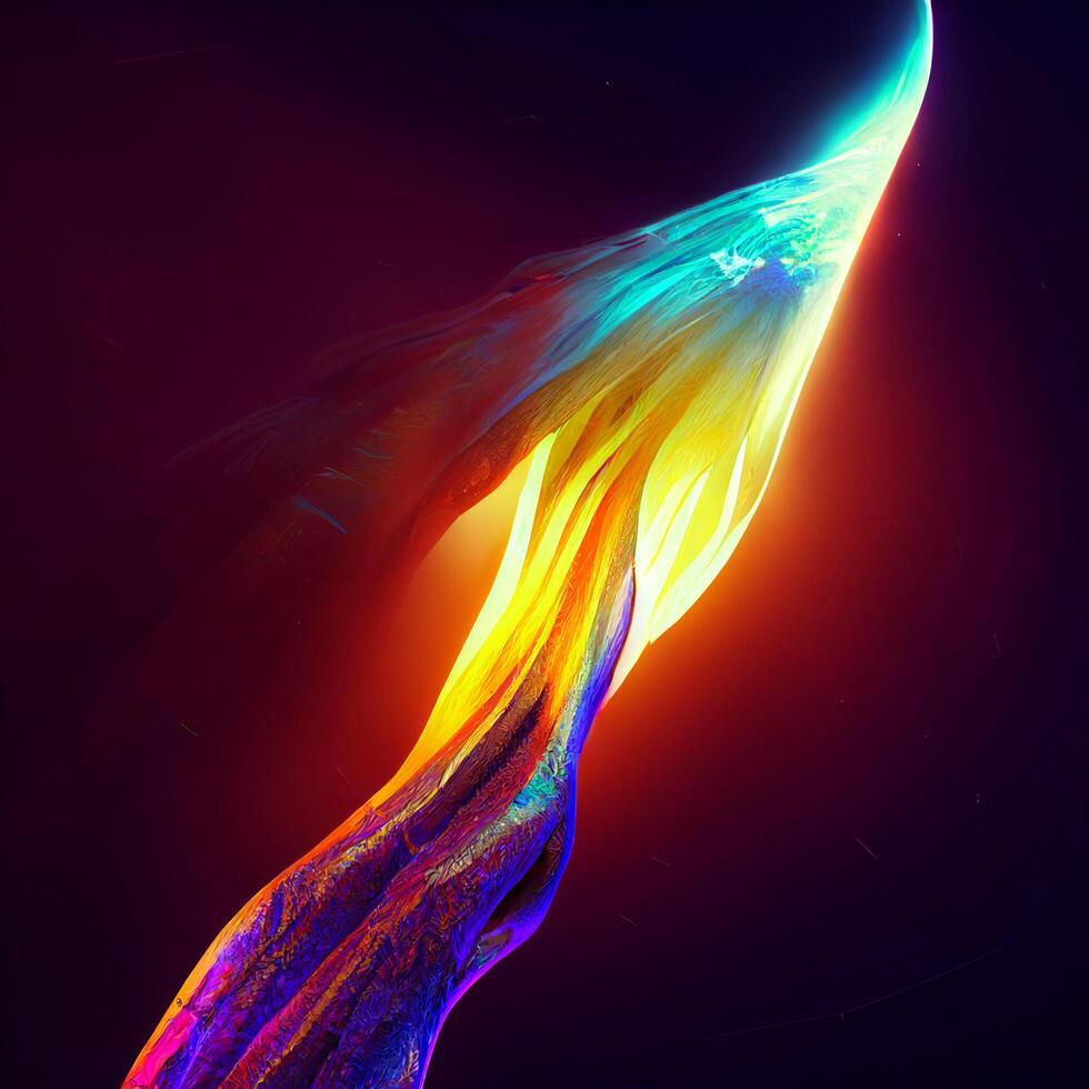 a flare of hope hyperdetailed octane render vivid colors. . photo