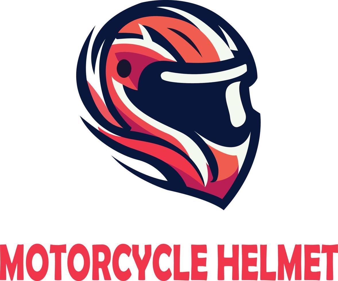 motocicleta casco logo vector archivo