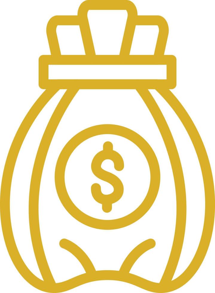 Money Bag Vector Icon Design
