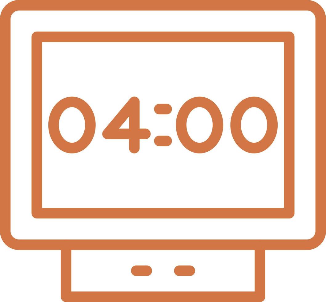 Digital Clock Vector Icon Design