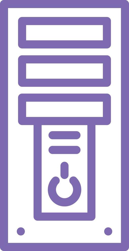 Computer Tower Vector Icon Design