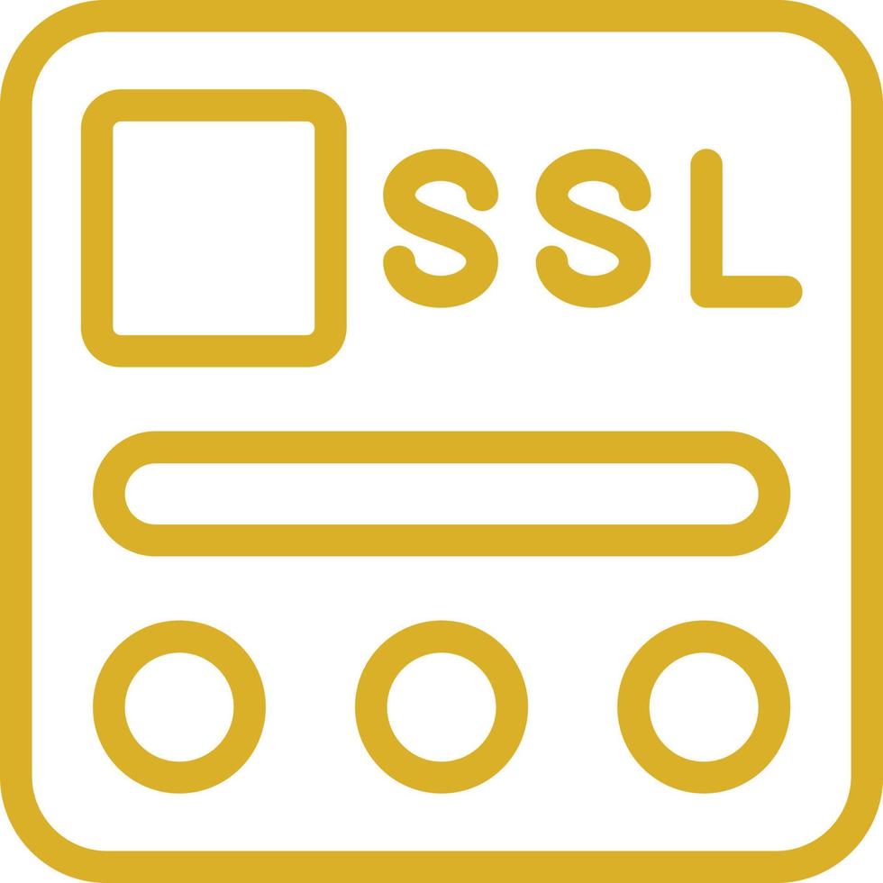 SSL File Vector Icon Design