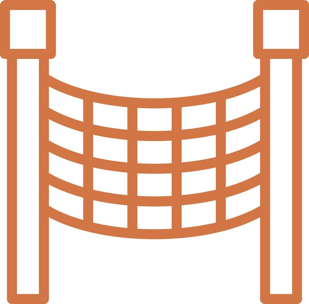 Volleyball Net Vector Icon Design