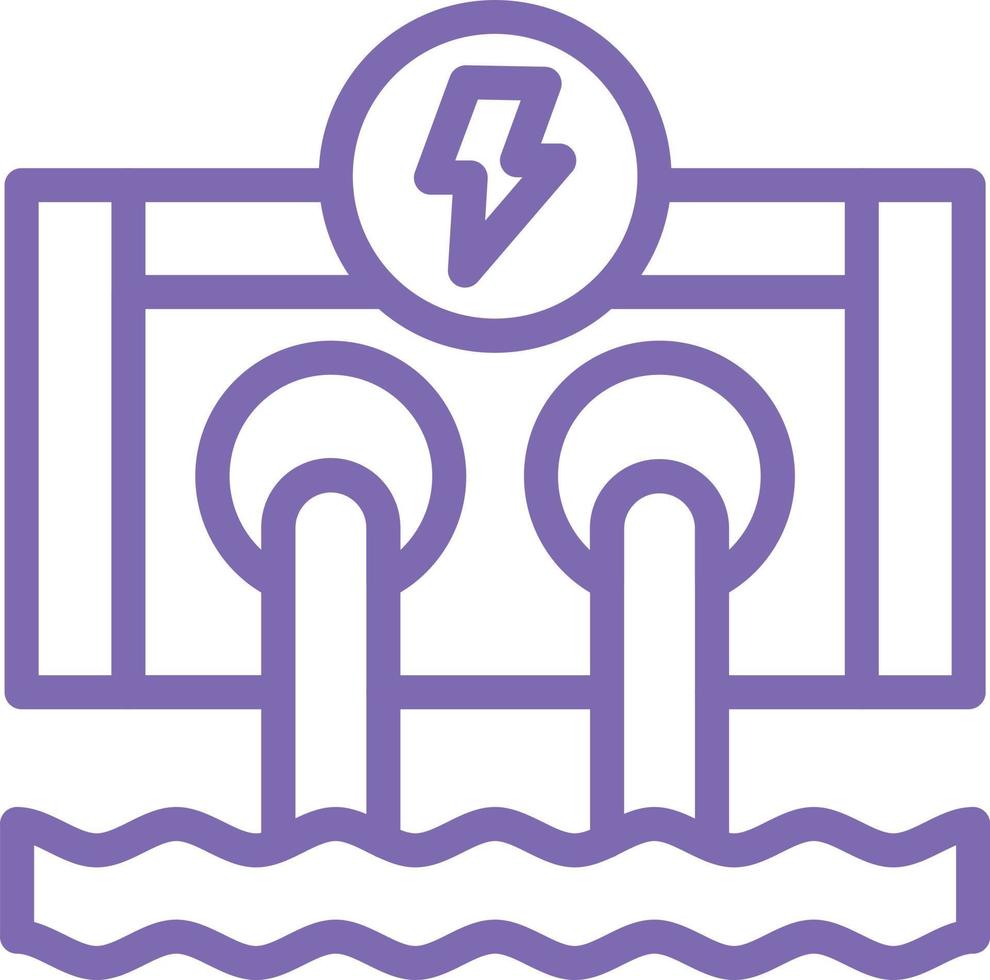 Hydro Power Vector Icon Design