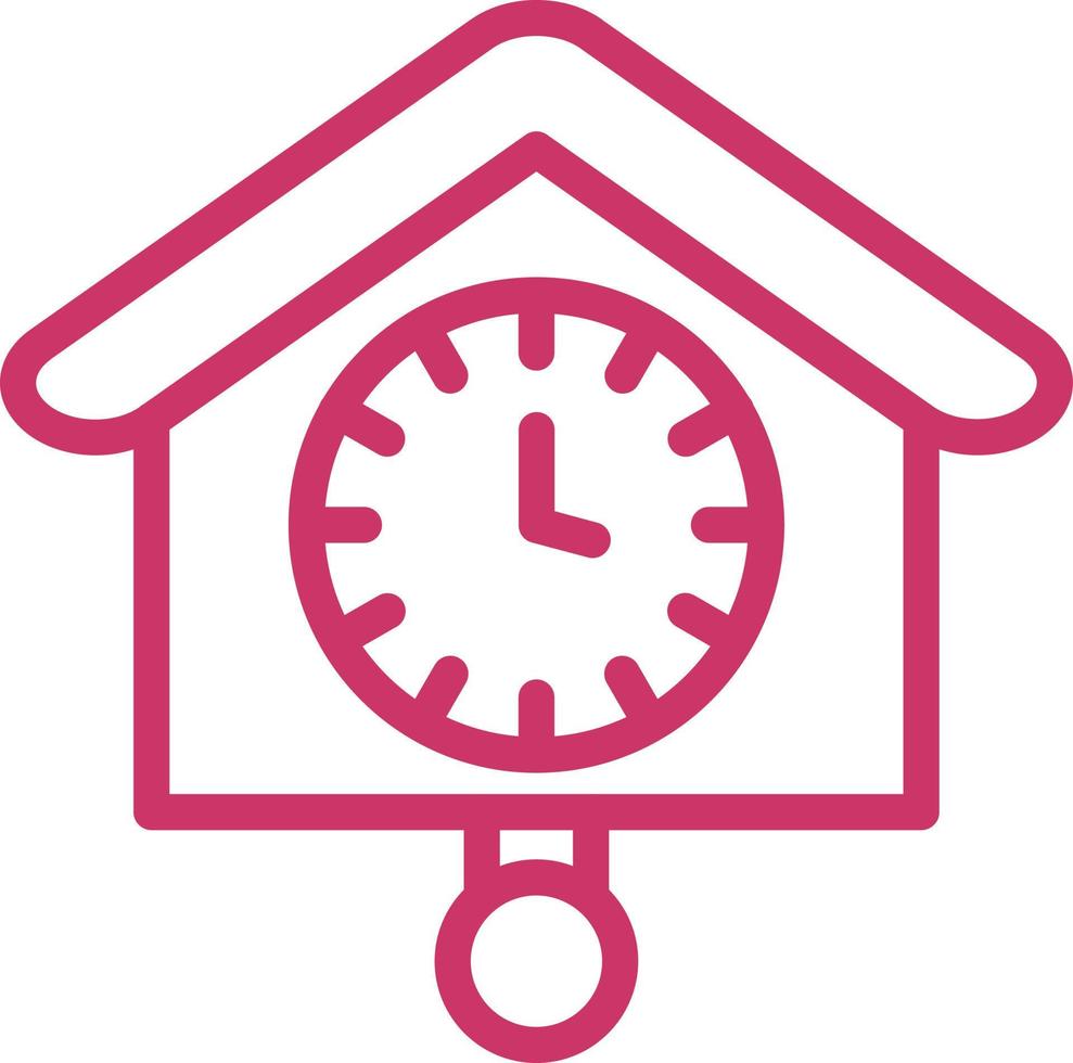 Cuckoo Clock Vector Icon Design