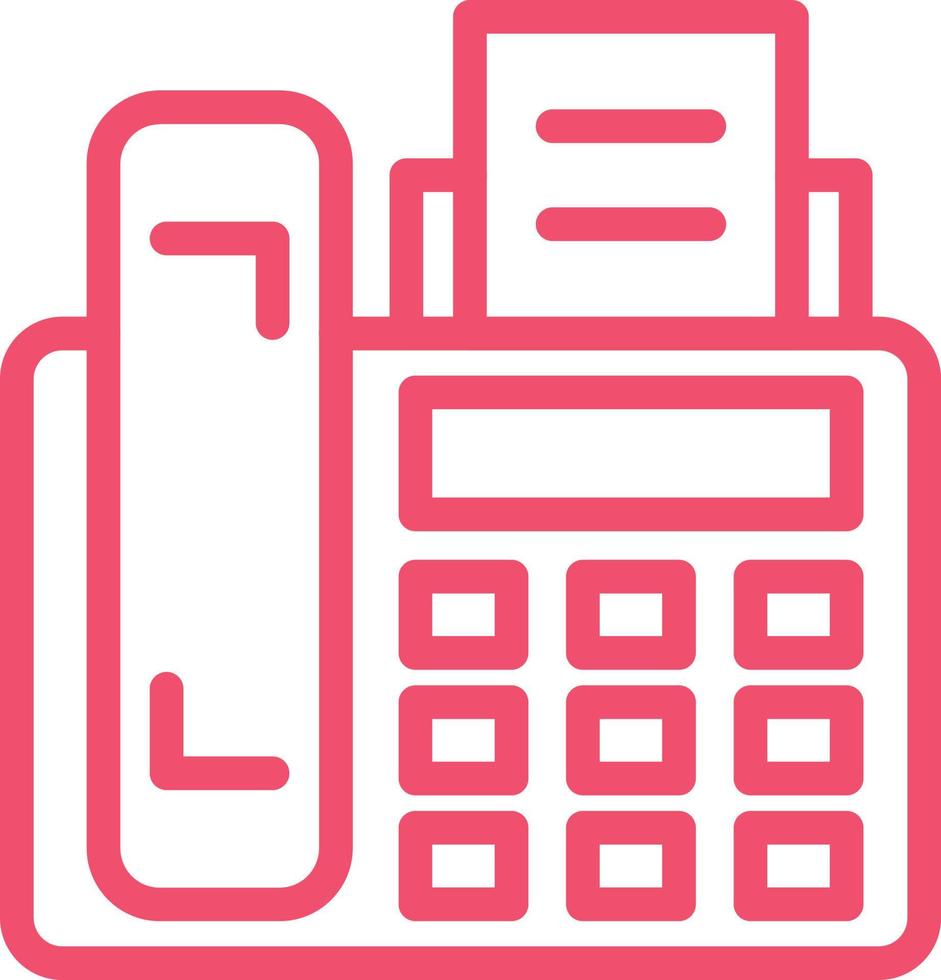 Fax Machine Vector Icon Design