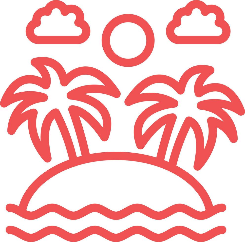 Island Vector Icon Design