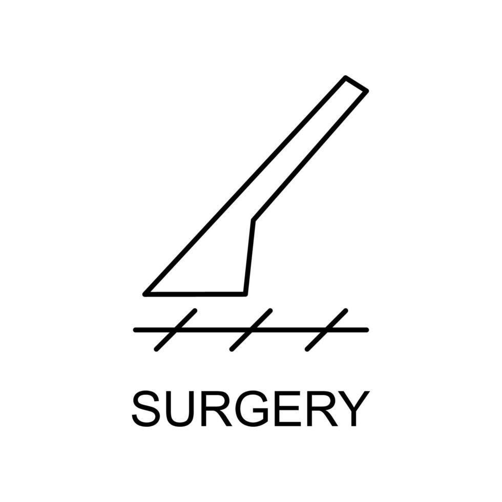 surgery line vector icon