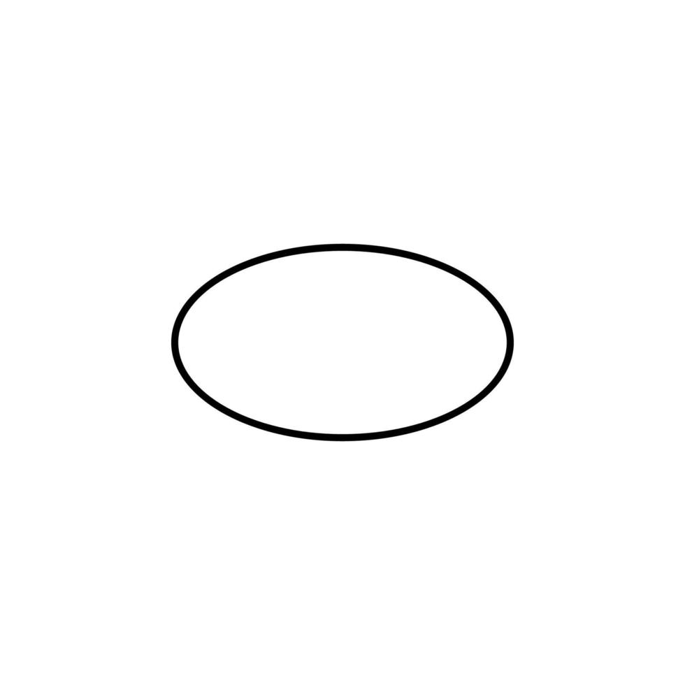 oval vector icon